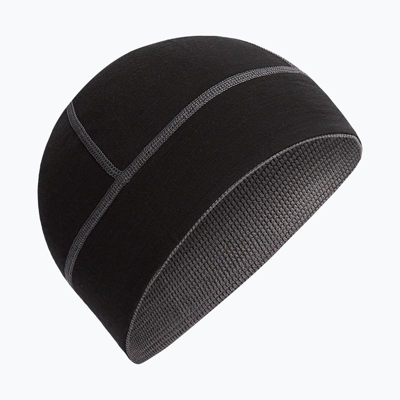 Icebreaker Merino 260 Waffle Reversible Beanie téli sapka obsidian/fekete 2