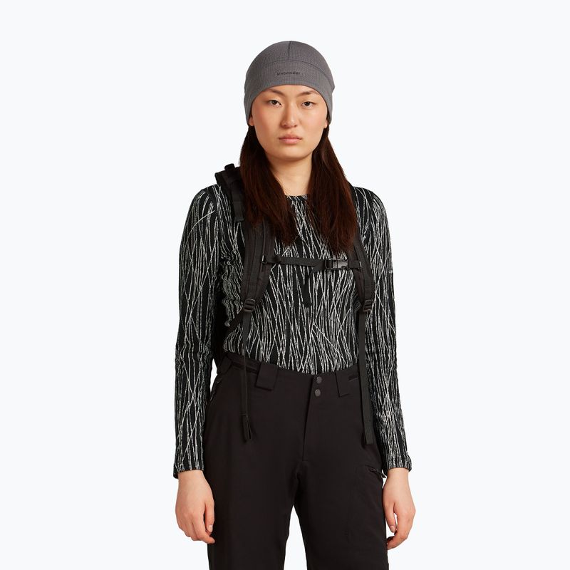 Icebreaker Merino 260 Waffle Reversible Beanie téli sapka obsidian/fekete 5