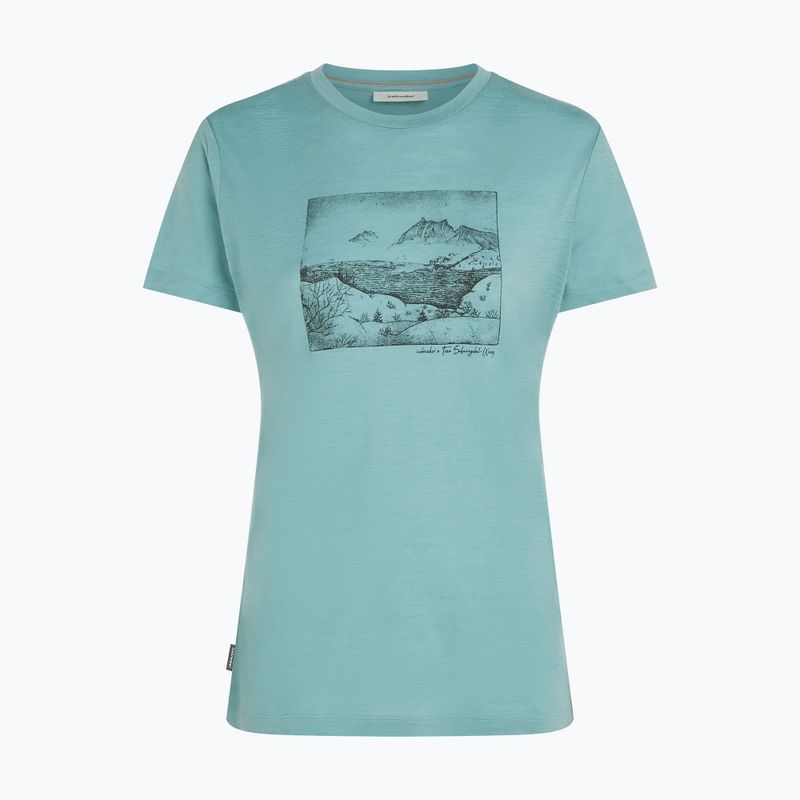 Női póló icebreaker Merino 150 Tech Lite Terrain hydro 7
