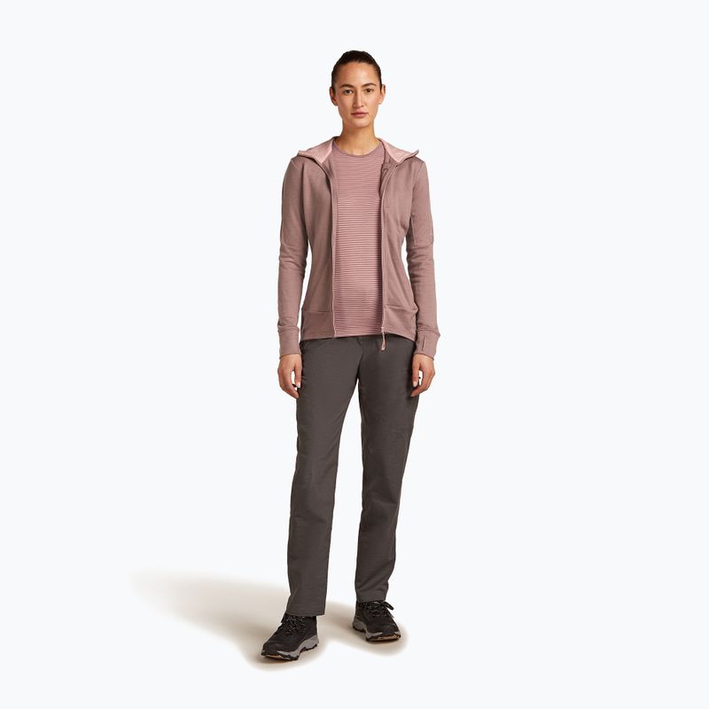 Icebreaker női Merino 260 Quantum IV Zip Hoodie csúcs/piros színben 2