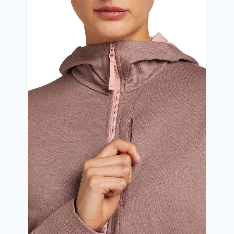 Icebreaker női Merino 260 Quantum IV Zip Hoodie csúcs/piros színben 6