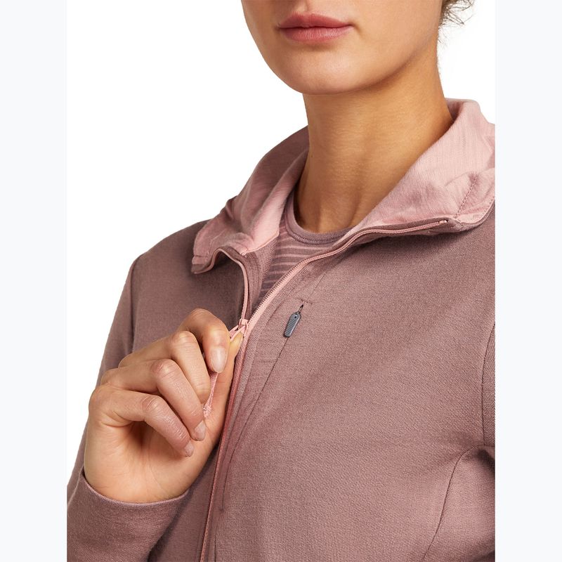 Icebreaker női Merino 260 Quantum IV Zip Hoodie csúcs/piros színben 7