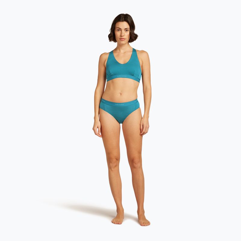 Icebreaker Merino 125 Cool-Lite Sprite Racerback topáz termál melltartó 3