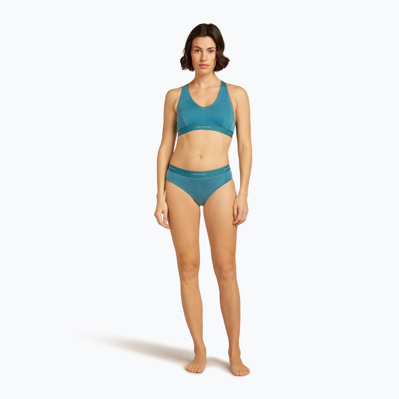 Icebreaker női thermo alsónadrág Merino 125 Cool-Lite Sprite Hipster topaz 3