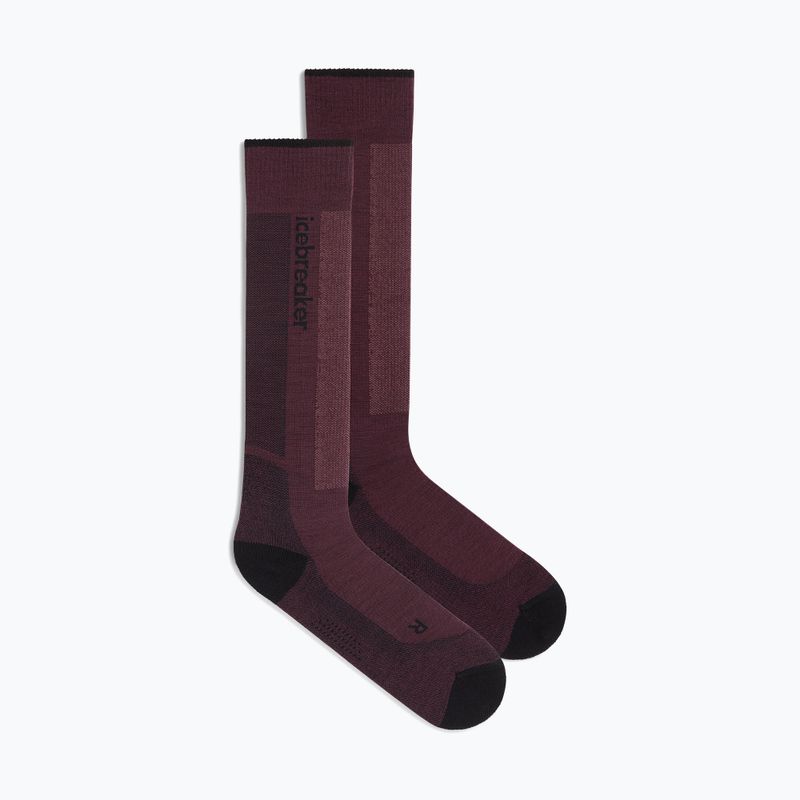 Női sízokni Icebreaker Merino Ski+ Light OTC java/black/summit 2