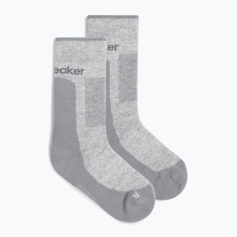 Icebreaker női zokni Merino Hike+ Medium Crew blizzard heather/alloy 2