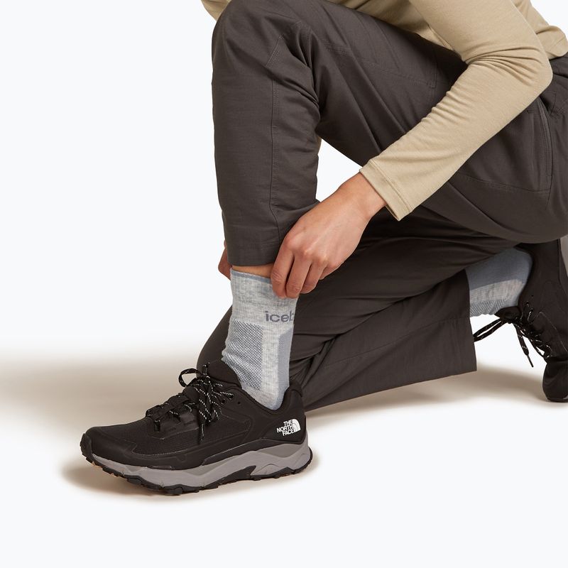 Icebreaker női zokni Merino Hike+ Medium Crew blizzard heather/alloy 5