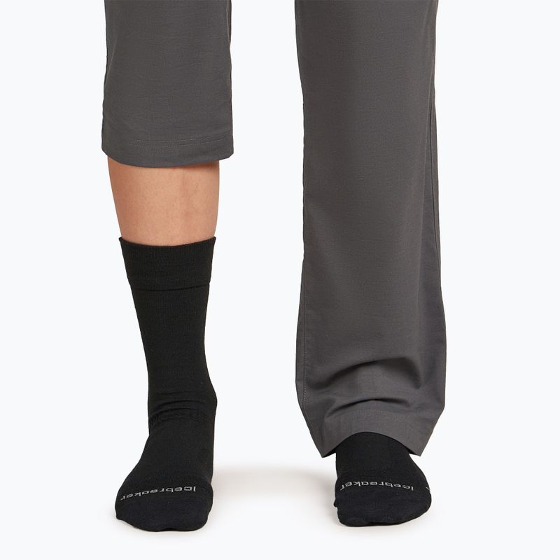 Női zokni icebreaker Merino Hike+ Liner Crew fekete 3