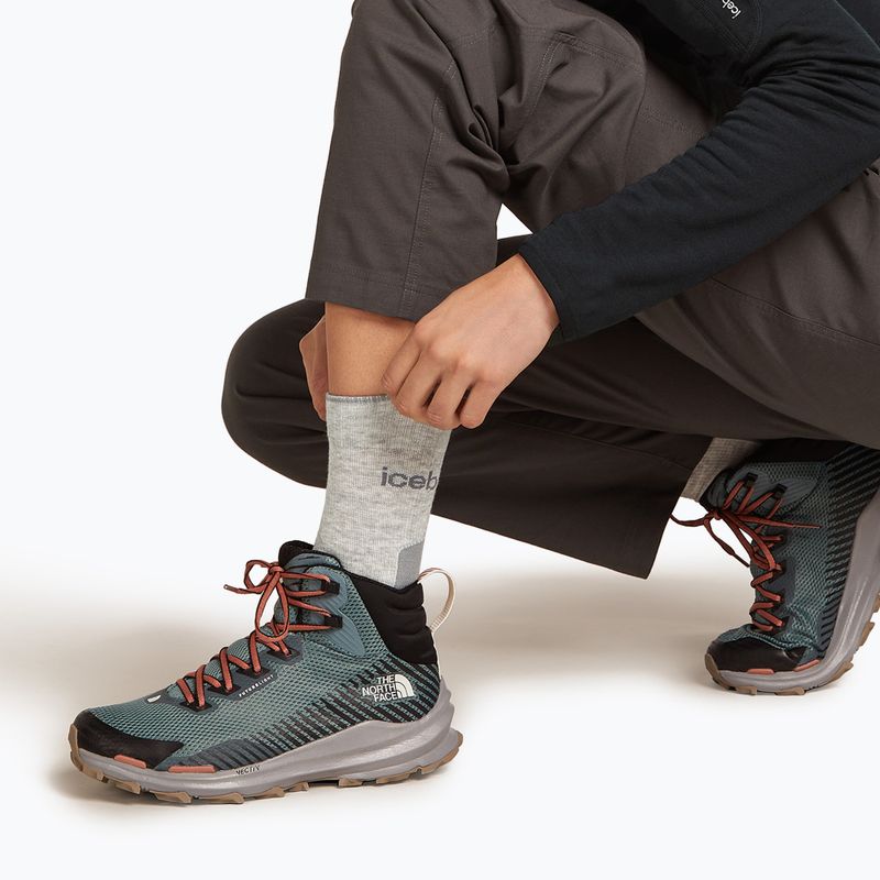 Icebreaker női zokni Merino Hike+ Light Crew blizzard heather/alloy 5