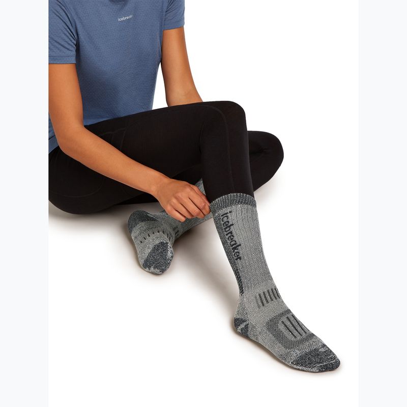 Női zokni Icebreaker Merino Hike+ Mountaineer Mid Calf jet heather/black 4