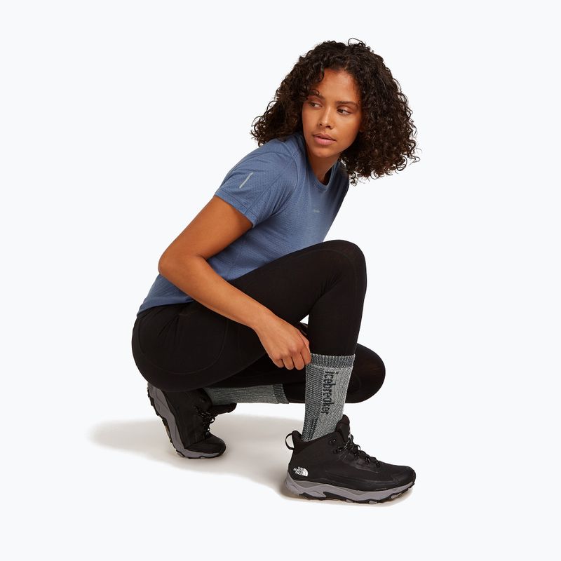 Női zokni Icebreaker Merino Hike+ Mountaineer Mid Calf jet heather/black 5