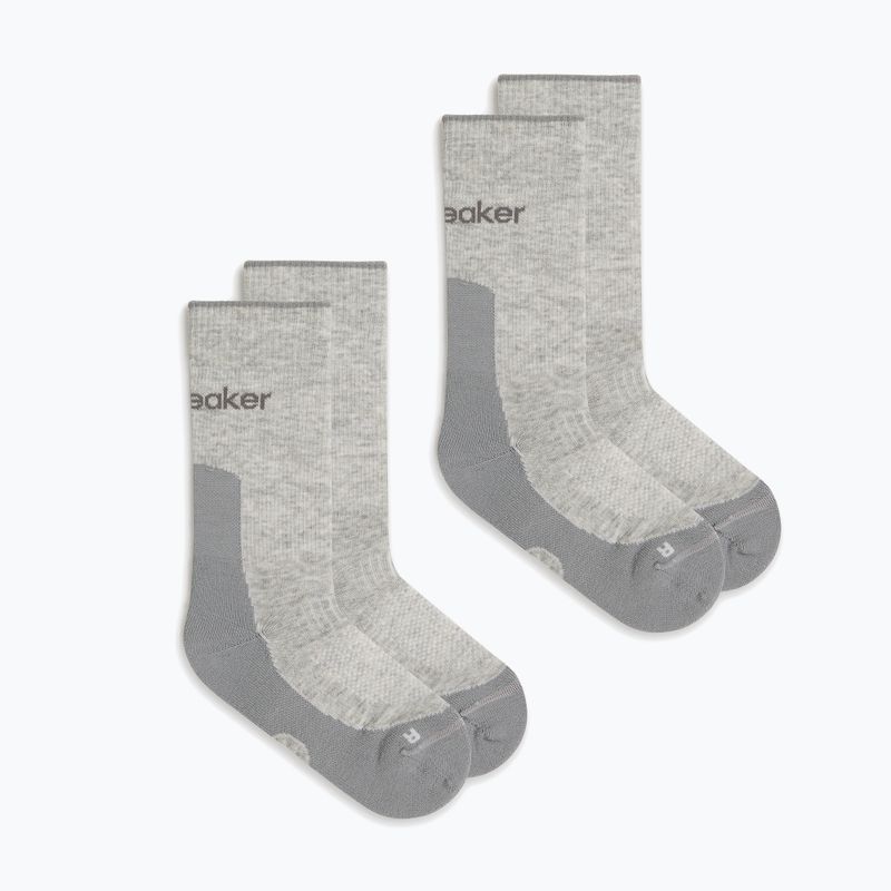Női zokni icebreaker Merino Hike+ Light Crew 2 pairs blizzar hthr/alloy 6