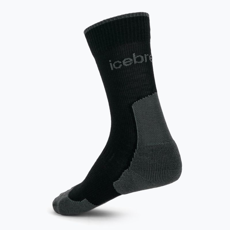 Férfi zokni icebreaker Merino Hike+ Light Crew 2 pairs black/obsidian 2