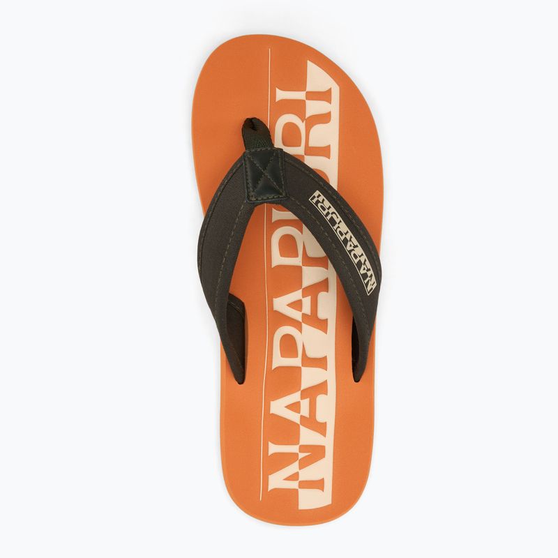 Férfi Napapijri NP0A4IQU barna flip flopok 5
