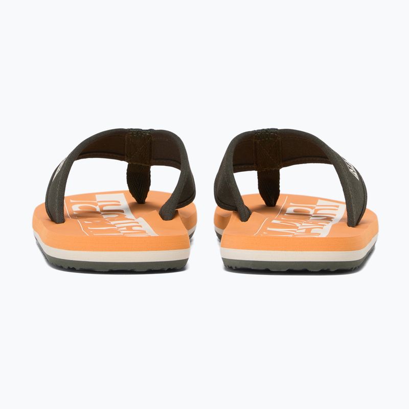 Férfi Napapijri NP0A4IQU barna flip flopok 5