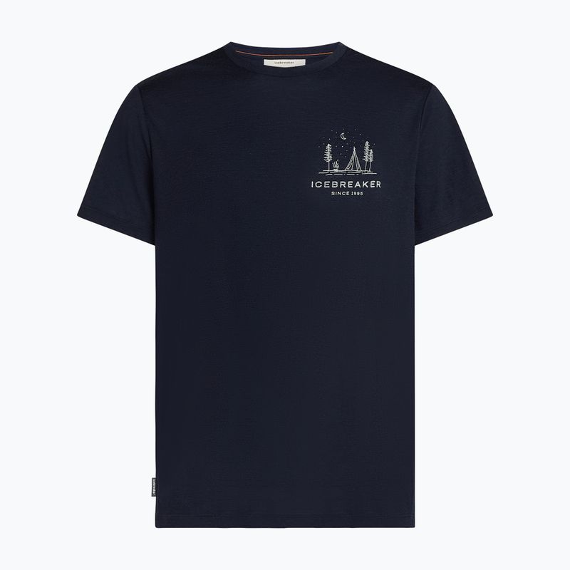 Férfi póló icebreaker Merino 150 Tech Lite Peaceful Pass Tee midnight navy 7