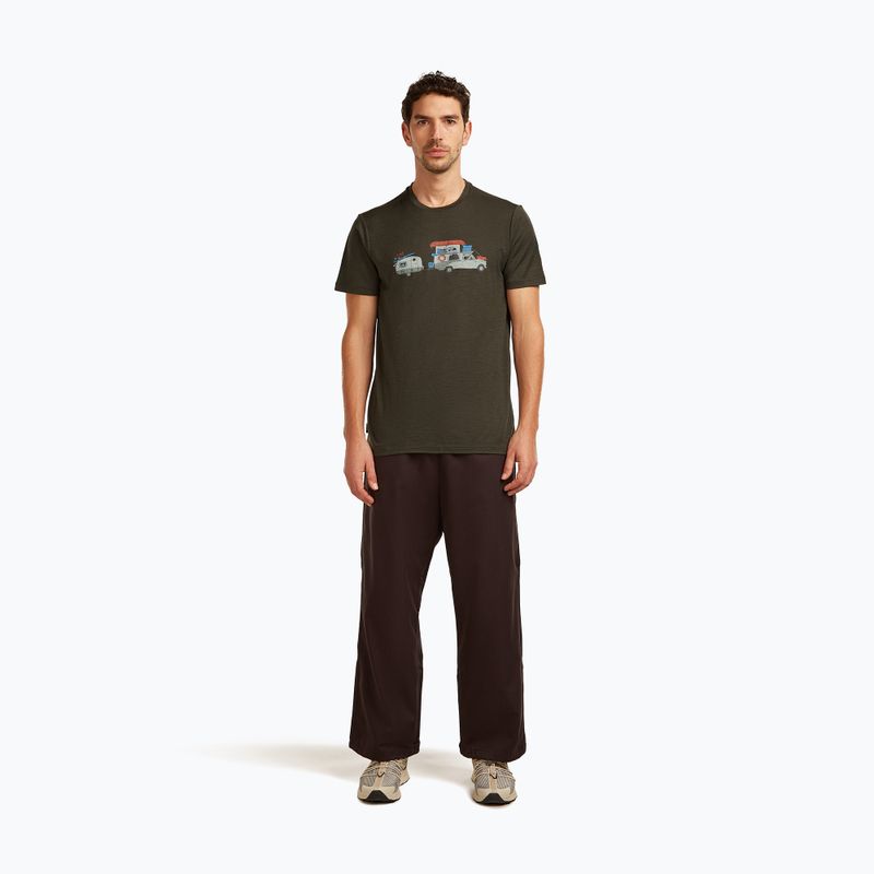Férfi póló icebreaker Merino 150 Tech Lite Transportage Tee dark loden 2