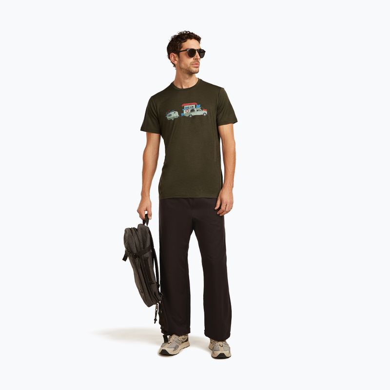 Férfi póló icebreaker Merino 150 Tech Lite Transportage Tee dark loden 4