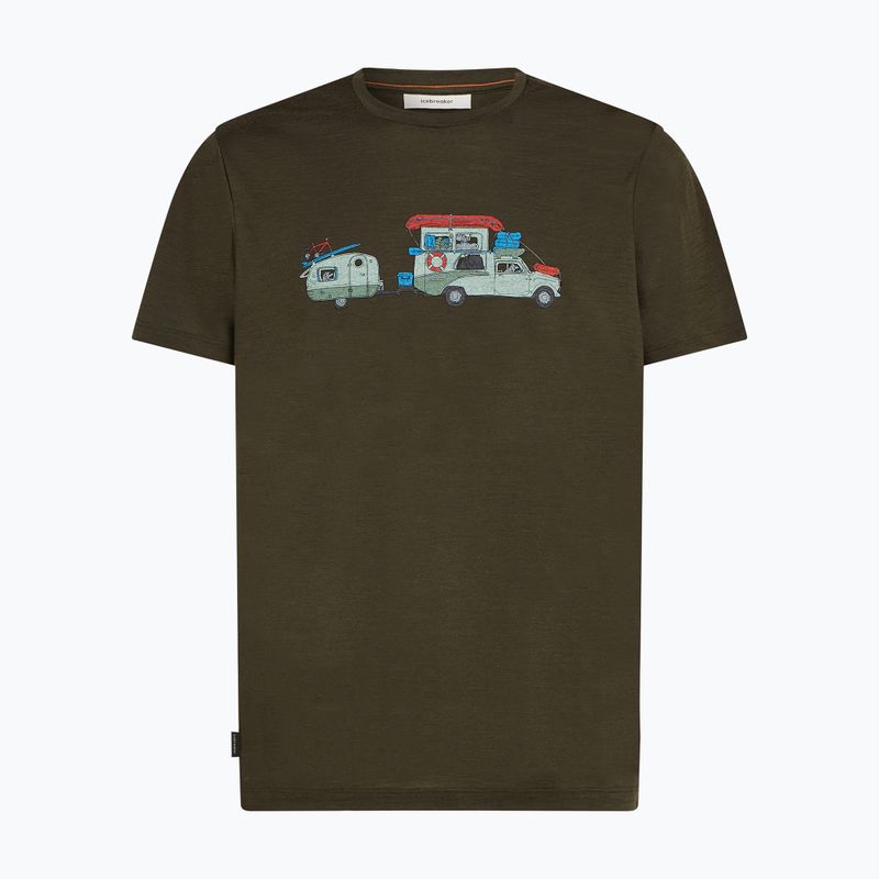 Férfi póló icebreaker Merino 150 Tech Lite Transportage Tee dark loden 7