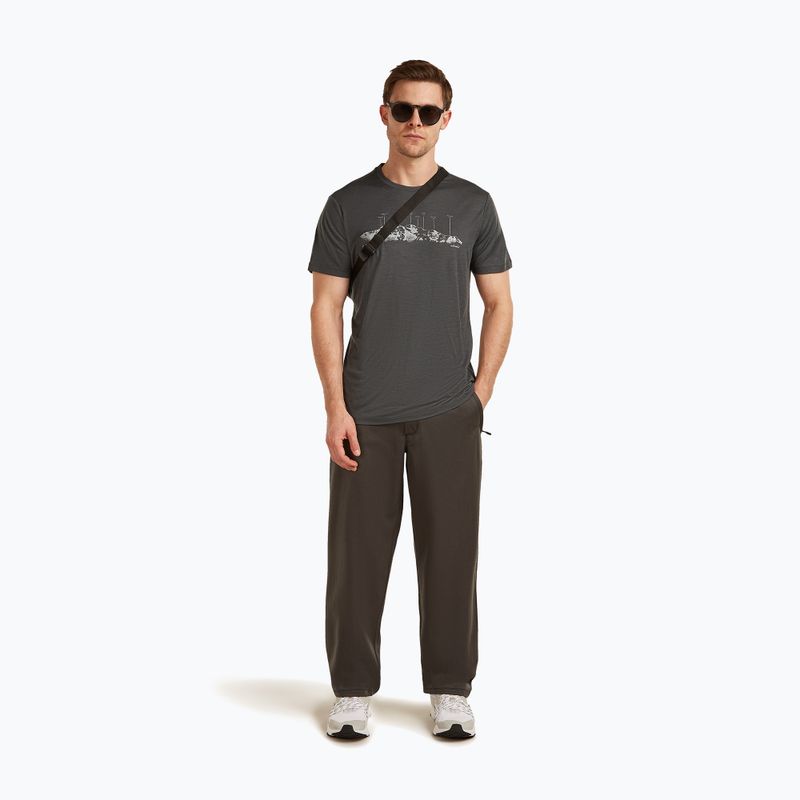 Férfi póló icebreaker Merino 150 Tech Lite The Peaks obsigian 4