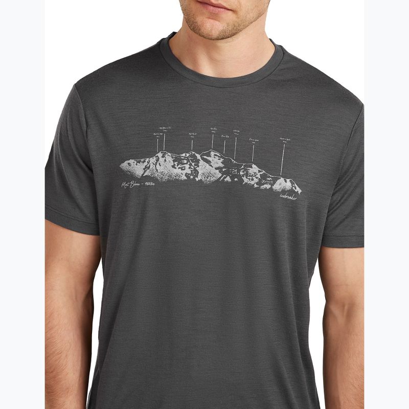 Férfi póló icebreaker Merino 150 Tech Lite The Peaks obsigian 5