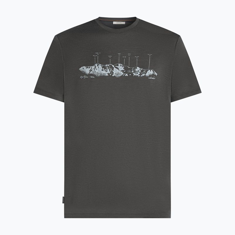 Férfi póló icebreaker Merino 150 Tech Lite The Peaks obsigian 7