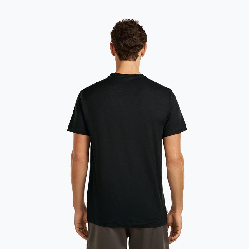 Férfi póló icebreaker Merino 150 Tech Lite Transportage Tee black 3