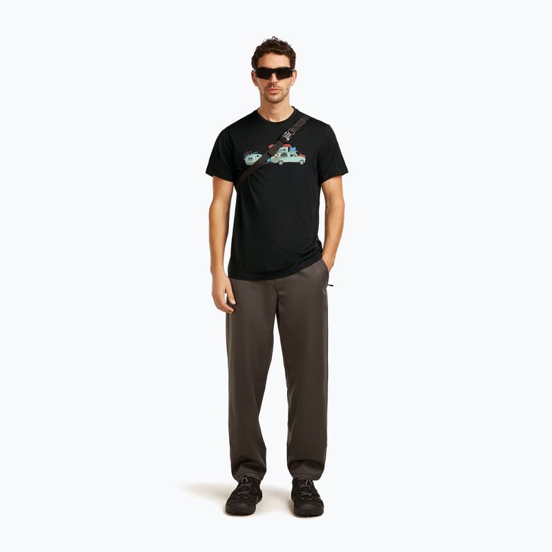 Férfi póló icebreaker Merino 150 Tech Lite Transportage Tee black 4