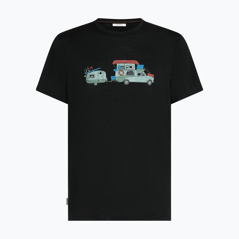 Férfi póló icebreaker Merino 150 Tech Lite Transportage Tee black 7