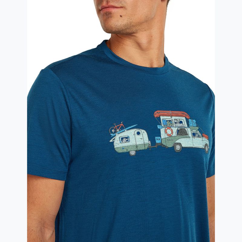 Férfi póló icebreaker Merino 150 Tech Lite Transportage Tee atlantis 5