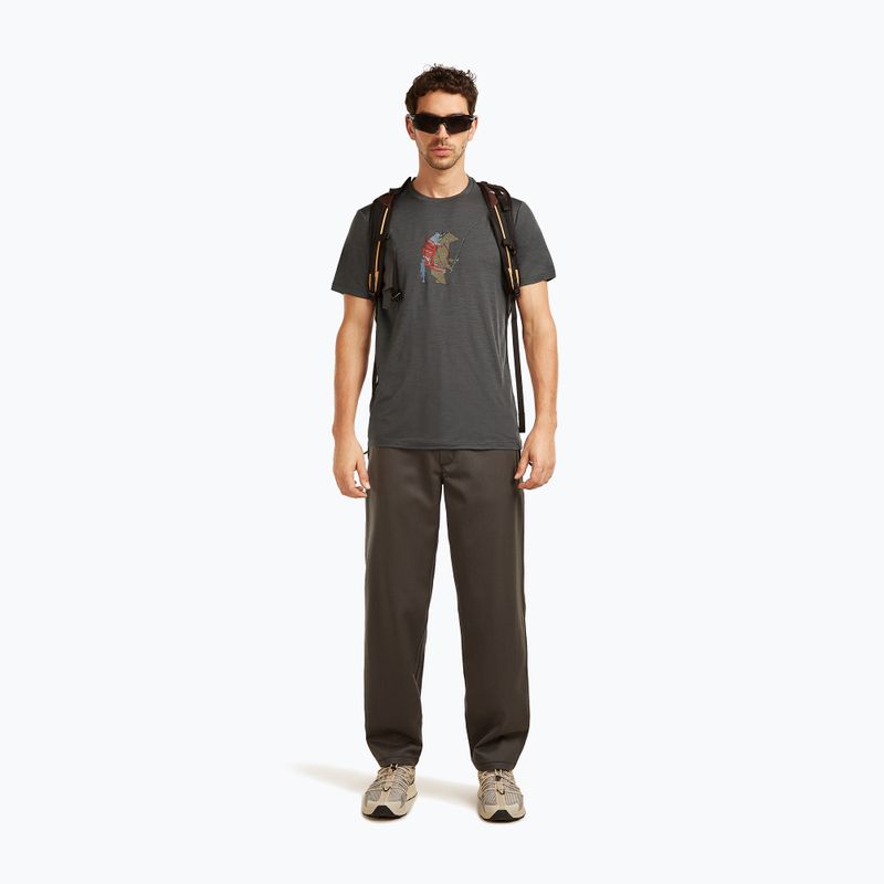 Férfi póló icebreaker Merino 150 Tech Lite Bear Catch Tee obsidian 4