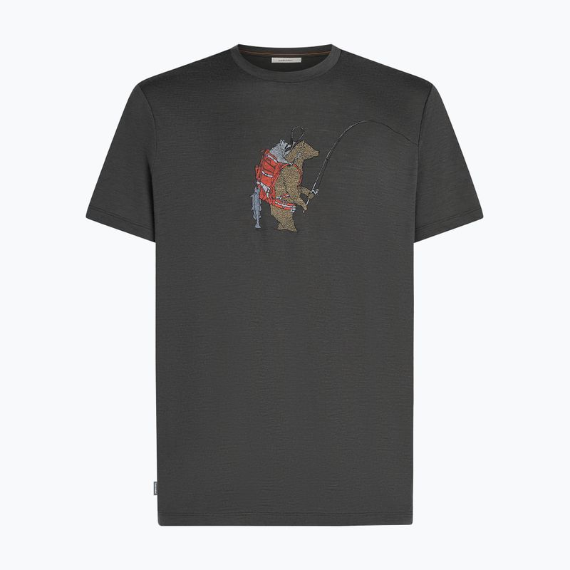 Férfi póló icebreaker Merino 150 Tech Lite Bear Catch Tee obsidian 7