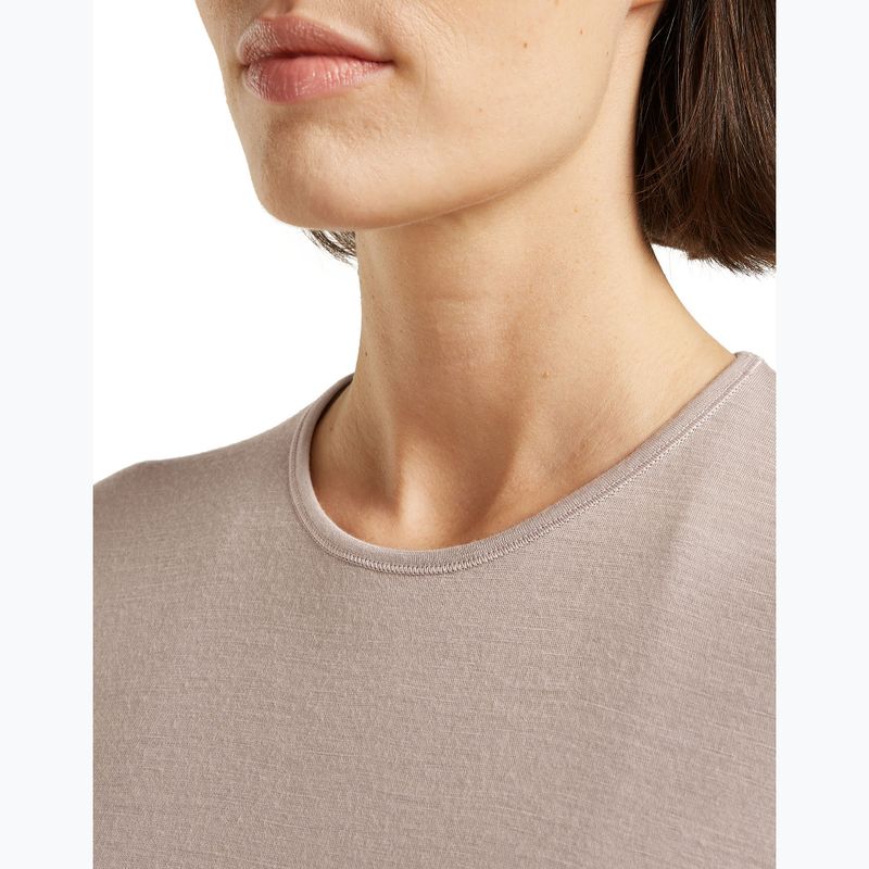 Női termoaktív hosszú ujjú felső Icebreaker 200 Oasis Crewe  pink quartz 5