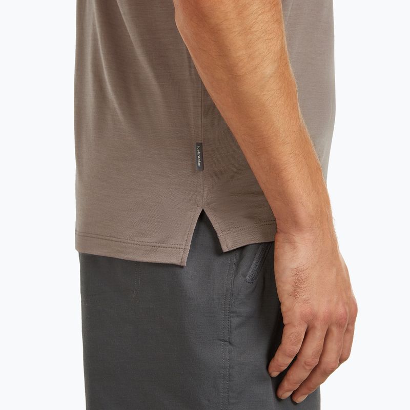 Férfi túrapóló icebreaker Merino 125 Cool-Lite Sphere III Tee porcini 6