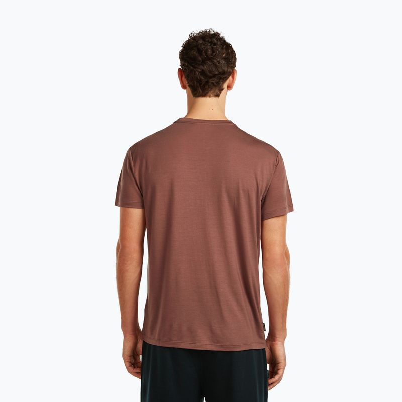 Férfi póló icebreaker Merino Core Canoe Companions carob 3