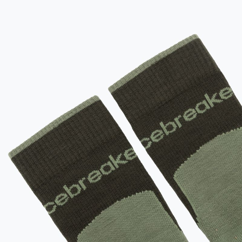 Férfi zokni icebreaker Merino Hike+ Light Crew dark loden/lichen 3