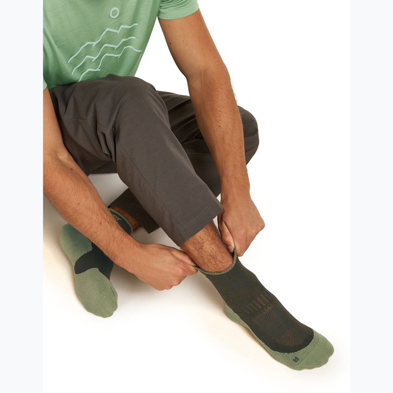 Férfi zokni Icebreaker Merino Hike+ Light Mini dark loden/lichen 4