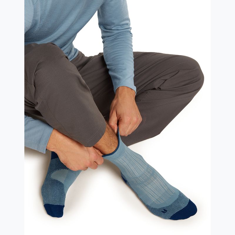 Férfi zokni Icebreaker Merino Hike+ Ultralight Quarter flint blue/atlantis 4