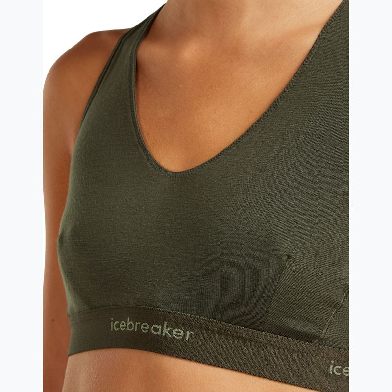 Termoaktív melltartó icebreaker Merino 125 Cool-Lite Sprite Racerback dark loden 4
