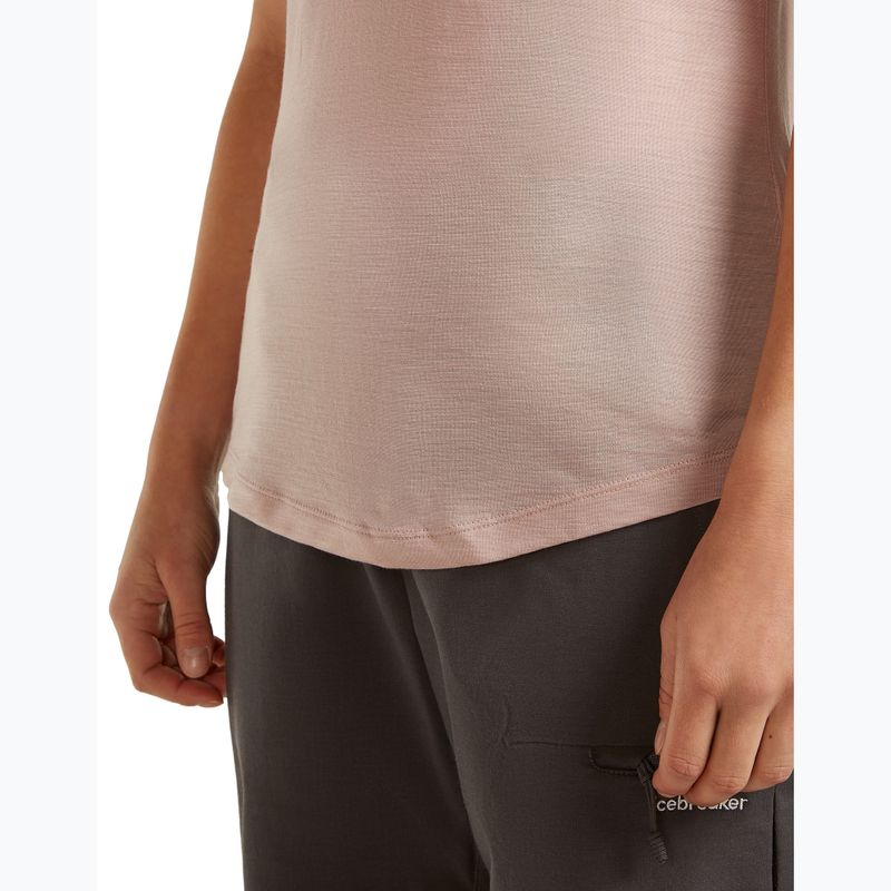 Női túrapóló icebreaker Merino 125 Cool-Lite™ Sphere III pink quartz 6