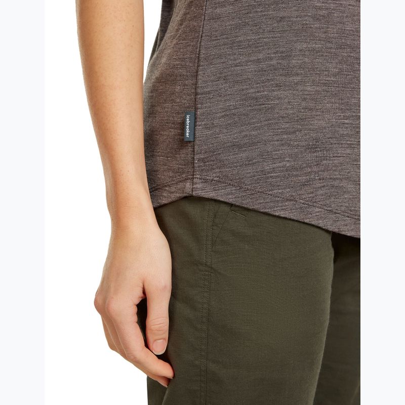 Női túrapóló icebreaker Merino 125 Cool-Lite™ Sphere III bittersweet hthr 6