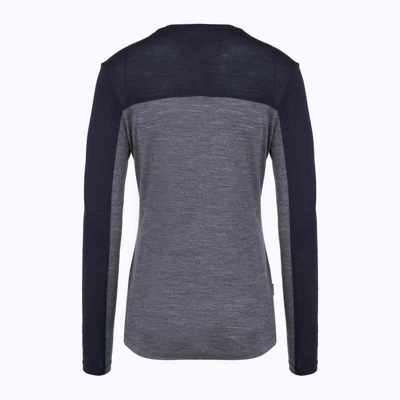 Női hosszú ujjú felső icebreaker Merino 125 Cool-Lite Sphere Tee CB midnnavy hthr/midnnavy/cb 2