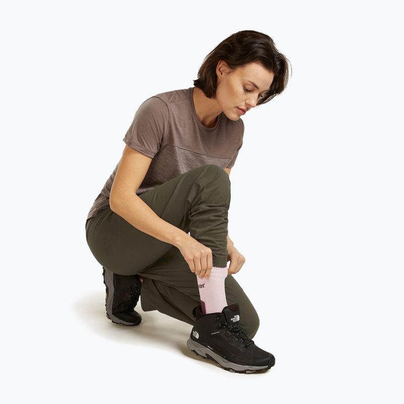 Női zokni icebreaker Merino Hike+ Light Crew pink quartz/java 4