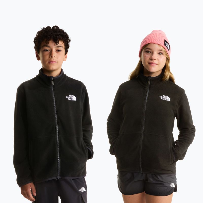 The North Face Glacier Full Zip gyerek pulóver tnf black 3