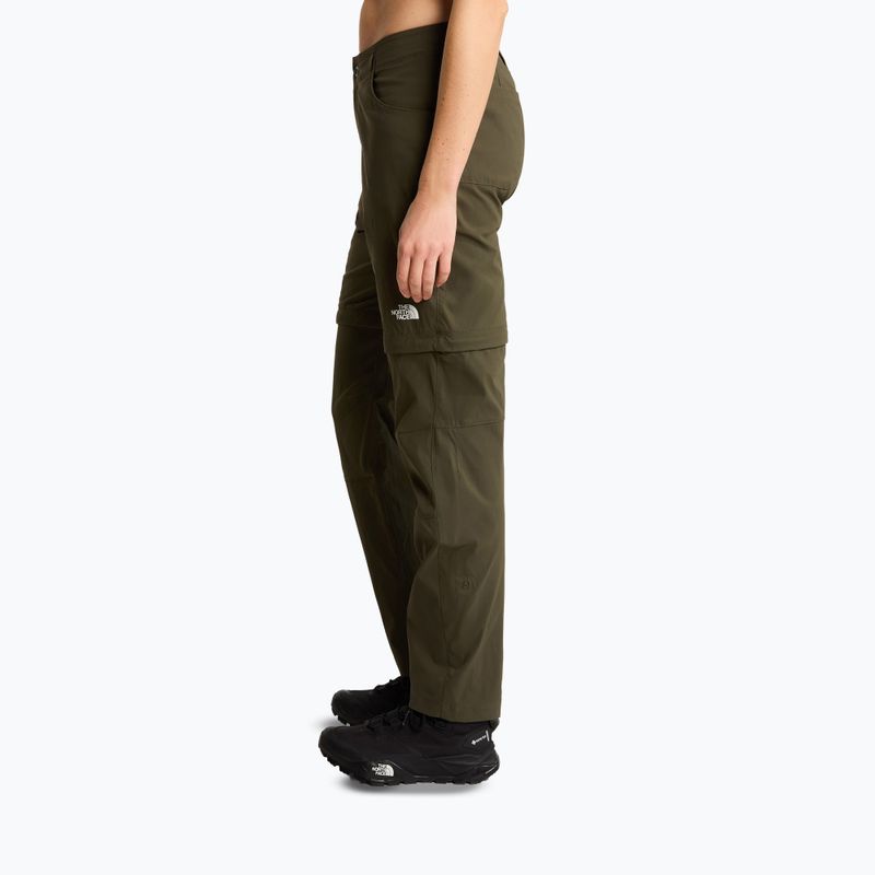 Női túranadrág The North Face Exploration Regular Straight Convertible taupe green 4