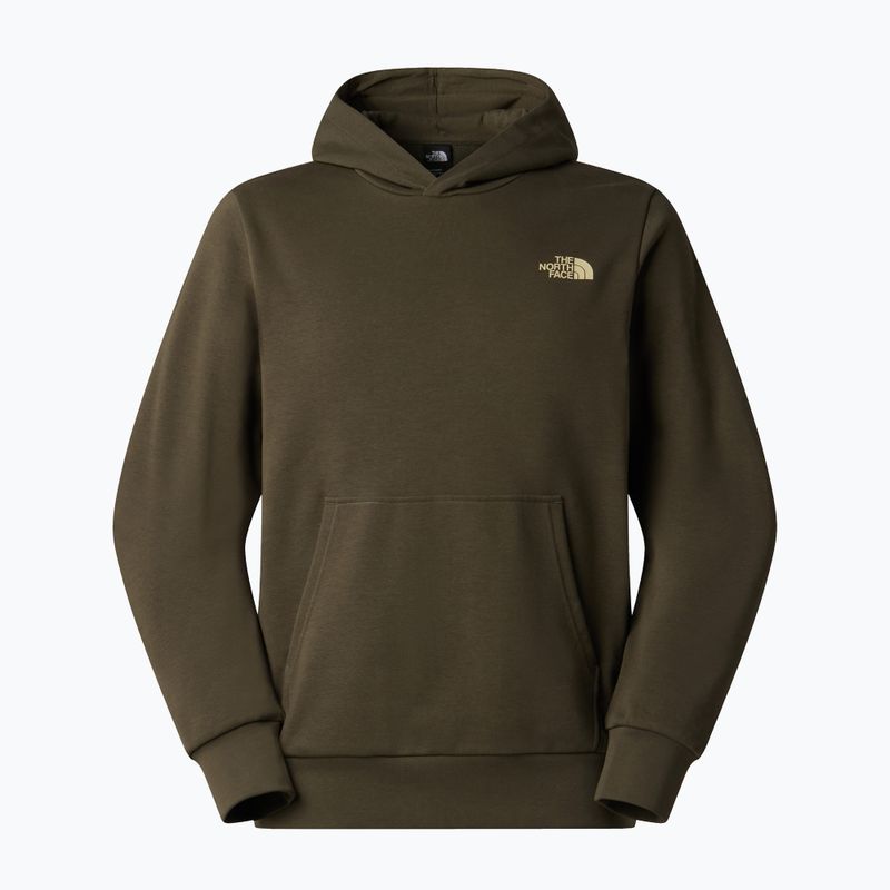 Férfi pulóver The North Face Monte Regular Hoodie Graphic new taupe green 4