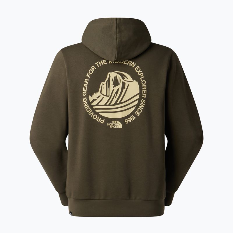 Férfi pulóver The North Face Monte Regular Hoodie Graphic new taupe green 5