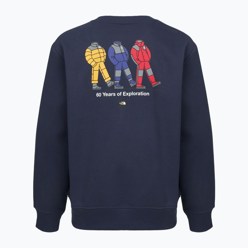 Pulóver The North Face Celebration Relaxed Crew Graphic summit navy 2