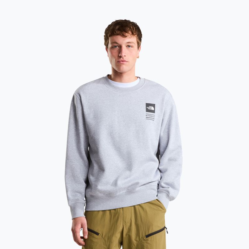 Pulóver The North Face Celebration Relaxed Crew Graphic tnf light grey heather 4