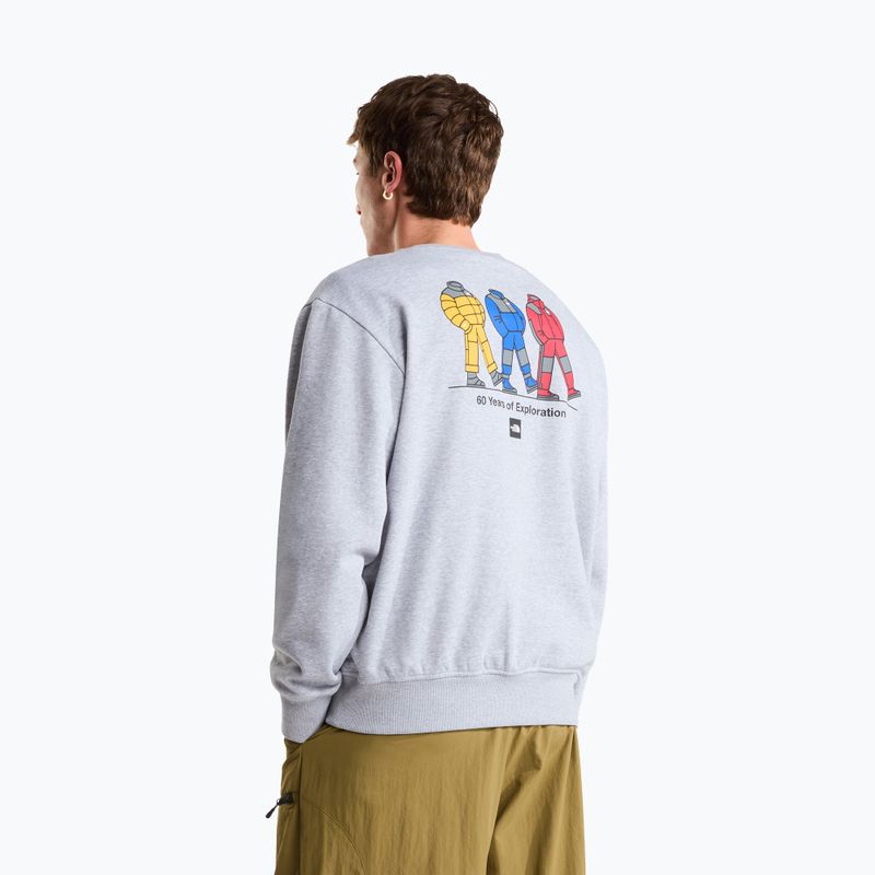 Pulóver The North Face Celebration Relaxed Crew Graphic tnf light grey heather 8